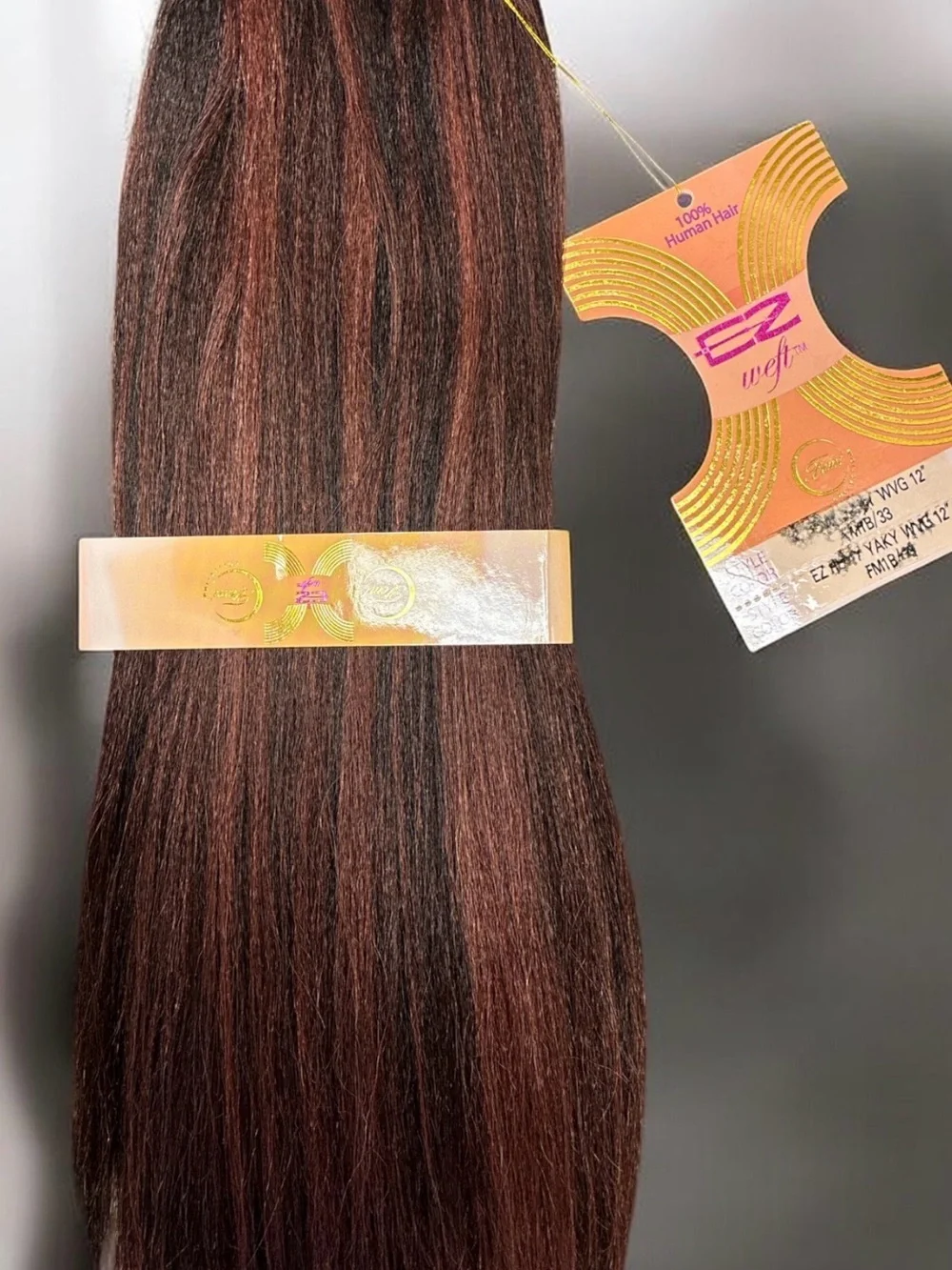 100% Human Hair bundle - Dark Brown 12”